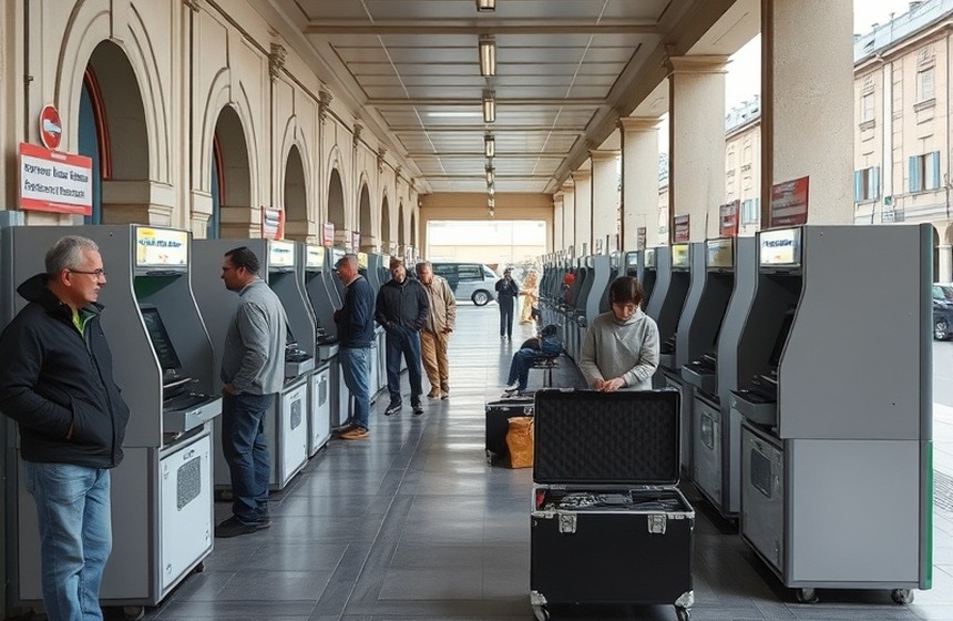 Dopo — Apparecchiatura ripristinata nello stesso intervento e di nuovo operativa.